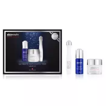 Skincode Exclusive - Набор Exclusive "Совершенное трио антивозрастных средств" (Клеточный антивозрастной крем 50 мл, Клеточный омолаживающий концентрат 30 мл, Клеточный подтягивающий гель-карандаш для контура глаз 15 мл)