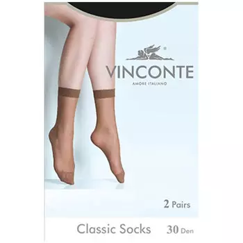 Носки капроновые Vinconte Classic Socks 30 Den 2 пары телесные