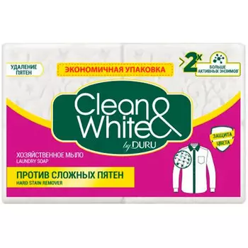 Мыло Duru Clean and White хозяйственное против пятен 120 гр 3 шт