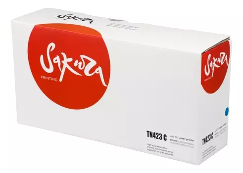 Картридж лазерный Sakura SATN423C (TN-423C), голубой, 4000 страниц, совместимый для Brother HL-8260, DCP-8400, MFC-8690