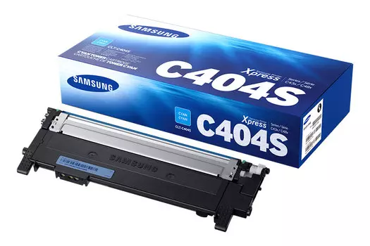 Картридж лазерный Samsung CLT-C404S/ST974A, голубой, 1000 страниц, оригинальный, для Samsung SL-C430/C480