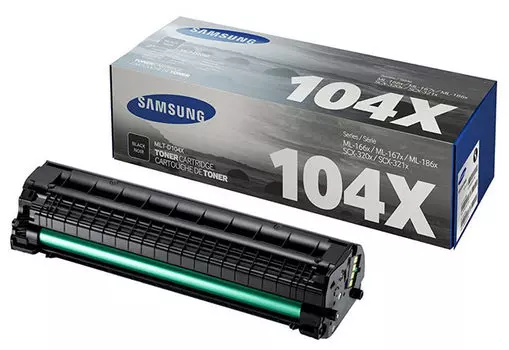 Картридж лазерный Samsung MLT-D104X/SU754A, черный, 700 страниц, оригинальный, для Samsung ML-1660/1665/1860/1865/1670/1675/SCX-3200/3205/3207