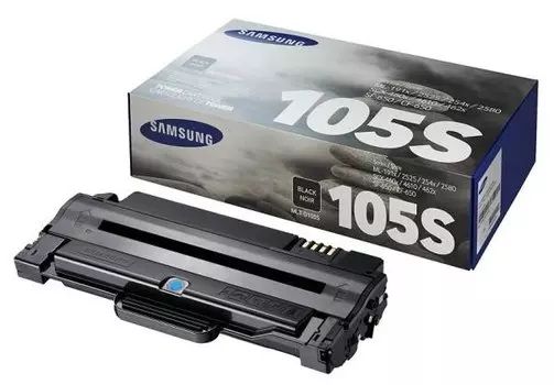 Картридж лазерный Samsung MLT-D105S/SU776A, черный, 1500 страниц, оригинальный, для Samsung ML-1915, ML-1910, ML-2525, ML-2580N, ML-2525W, SCX-4600, SCX-4623F, SCX-4623FN, SF-650, SF-650P Плохая упаковка