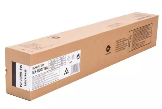 Картридж лазерный SHARP MX61GTBA, черный, 40000 страниц, оригинальный для Sharp MX-3050N, MX-3550N, MX-4050N, MX-3060N, MX-3560N, MX-4060N, MX-3070N, MX-3570N, MX-4070N, MX-5050N, MX-6050N, MX-5070N, MX-6070N