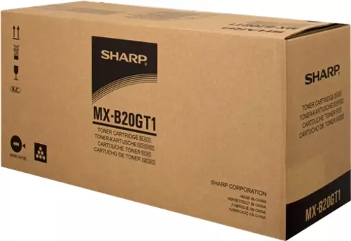 Картридж лазерный SHARP MXB20GT1, черный, 8000 страниц, оригинальный для Sharp MX-B200/MX-B201D