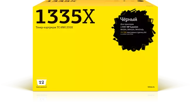 Картридж лазерный T2 TC-HW1335X (№335X/W1335X), черный, 13700 страниц, совместимый для LJ M438n/M442dn/M443nda