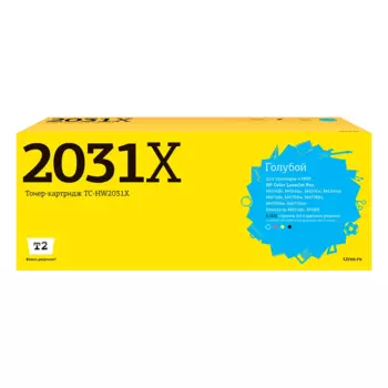 Картридж лазерный T2 TC-HW2031X (415X/W2031X), голубой, 6000 страниц, совместимый для CLJ Pro M454/455/479/480