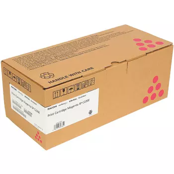 Картридж лазерный Ricoh SPC220E/406054, пурпурный, 2300 страниц, оригинальный для Ricoh Aficio SP C220S / C221SF / C222SF / C220N / C221N / C222DN