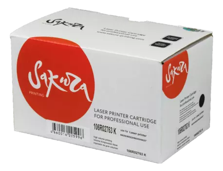 Картридж лазерный Sakura SA106R02763 (106R02763), черный, 2000 страниц, совместимый для Xerox WC 6027, WC 6025, Phaser 6022, Phaser 6020