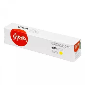 Картридж лазерный Sakura SA46508733 (46508733), желтый, 3000 страниц, совместимый для OKI C332/ MC363