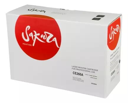 Картридж лазерный Sakura SACE260A (647A/CE260A), черный, 8500 страниц, совместимый для Color LaserJet CP4020/4025/4520/4525