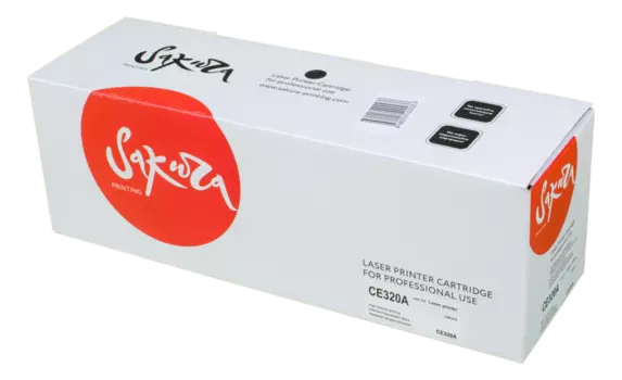 Картридж лазерный Sakura SACE320A (CE320A), черный, 2000 страниц, совместимый для Color LaserJet PRO CP1525N/CP1525NW
