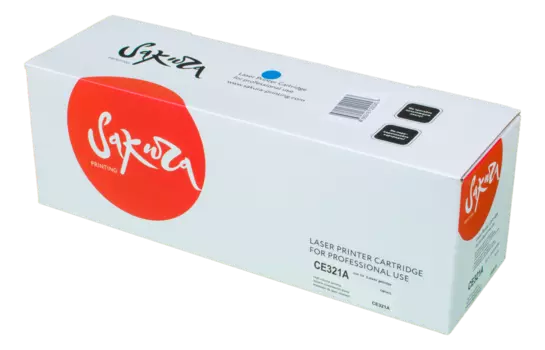 Картридж лазерный Sakura SACE321A (CE321A), голубой, 1300 страниц, совместимый для Color LaserJet PRO CP1525N/CP1525NW
