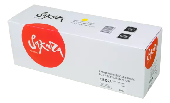 Картридж лазерный Sakura SACE322A (CE322A), желтый, 1300 страниц, совместимый для Color LaserJet PRO CP1525N/CP1525NW