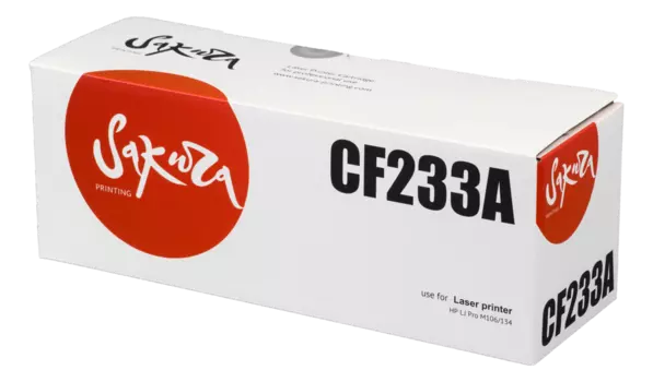 Картридж лазерный Sakura SACF233A (33A/CF233A), черный, 2300 страниц, совместимый для LJ Pro M106/134