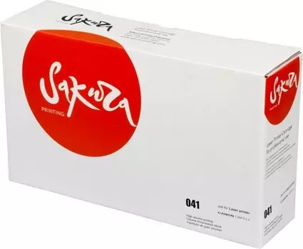 Картридж лазерный SAKURA SACRG041 (041/0452C002), черный, 10000 страниц, совместимый для Canon LBP312x / i-SENSYS MF525x / MF522X