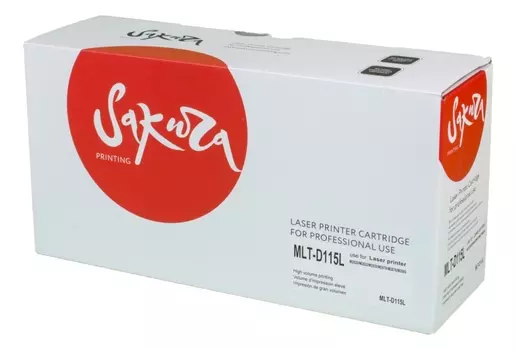 Картридж лазерный Sakura SAMLTD115L (MLT-D115L), черный, 3000 страниц, совместимый для Samsung SL-M2620/2820,M2670/2870