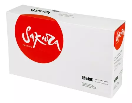 Картридж лазерный Sakura SAQ5949X (49X/Q5949X), черный, 6000 страниц, совместимый для LJ 1320/1320n/1320nw/1320t/1320tn/M3390mfp/M3392mfp