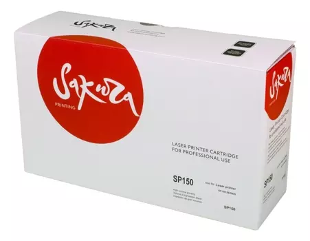 Картридж лазерный Sakura SASP150HE (SP150HE/408010), черный, 1500 страниц, совместимый для Ricoh SP 150/150SU SP150LE