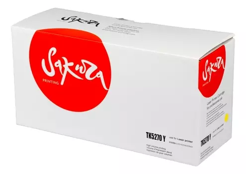 Картридж лазерный Sakura SATK5270Y (TK-5270Y/1T02TVANL0), желтый, 6000 страниц, совместимый для Kyocera Ecosys M6230cidn/M6630cidn/P6230cdn