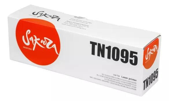 Картридж лазерный Sakura SATN1095 (TN-1095), черный, 1500 страниц, совместимый для Brother HL-1202R/DCP-1602R