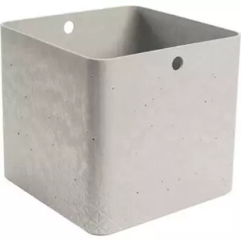 Декоративный ящик CURVER BETON XL CUBE BOX grey 28x28x26 см (243407)