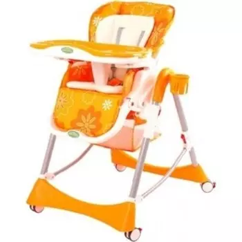 Детcкий стульчик для кормления BabyOne (оранжевый)- H1008O