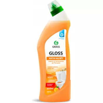 Чистящее средство GRASS Gloss amber гель для ванны и туалета, 1 л(125546)