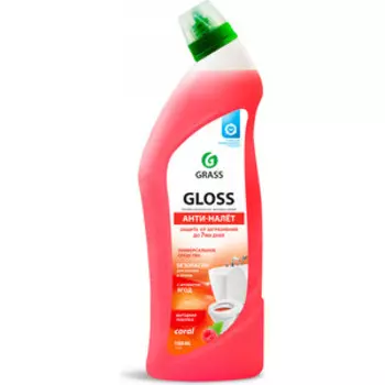Чистящее средство GRASS Gloss coral гель для ванны и туалета, 1 л(125548)