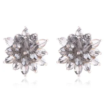 Серьги JMXD-Crystal Bead, летние серьги, женские преувеличенные ювелирные серьги белый