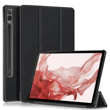 Новый чехол для Samsung Tab S9 Fe Plus, чехол 12,4 дюйма, складная магнитная подставка, умный чехол для Galaxy Tab S9 FE, чехол S9 Plus S9 FE X510 10.9in красный