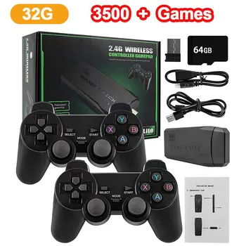 Игровая консоль ретро игровая консоль 4K HD игровая консоль 10000+ игр 2.4G двойной беспроводной контроллер игровой стик для PSP