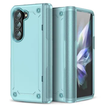 Модный складной защитный чехол для Samsung Galaxy Z Fold 5 Fold5 Zfold5 двухслойные чехлы для сотовых телефонов для Samsung Fold 5 Samsung z fold 5 красный