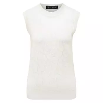 Топ из вискозы и хлопка Escada