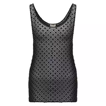Топ из вискозы и шелка Saint Laurent