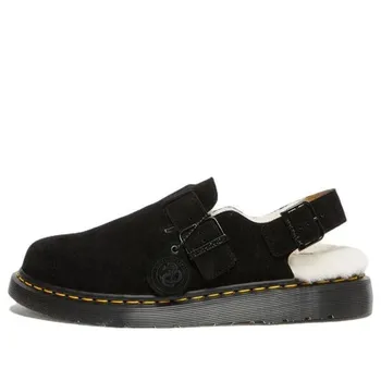Сандалии jorge shearling slingback mule 'black' Dr. Martens, черный