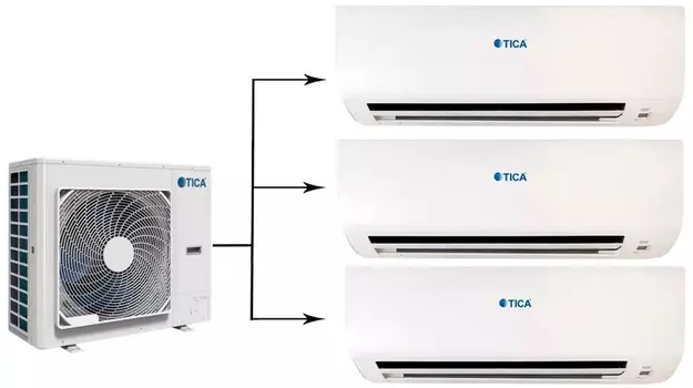 Настенный тепловой насос мощностью 110 м2 - 11 кВт TICA