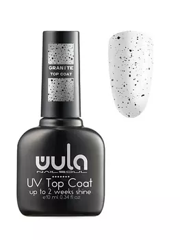WULA NAILSOUL Верхнее покрытие с эффектом Granite White Top Coat