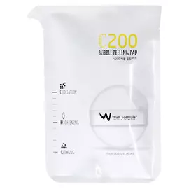 WISH FORMULA Спонж-пилинг для лица очищающий с AHA кислотами и витамином С Bubble Peeling Pad C
