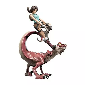 WETA WORKSHOP Игрушка Tomb Raider Mini Epics Vinyl Lara Croft & Raptor Figure 24 см