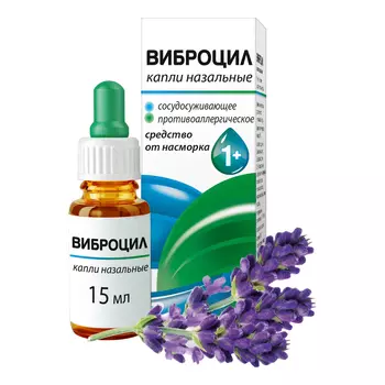 Виброцил, капли, 0,25 мг+2,5 мг