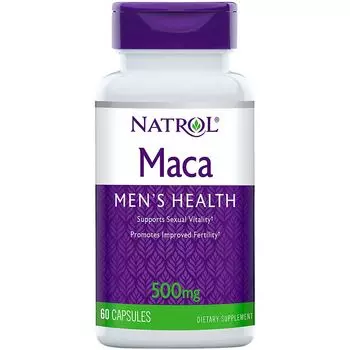 NATROL Добавка биологически активная к пище Мака экстракт / Maca Extract 500 мг 60 капсул