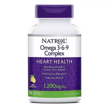 NATROL Добавка биологически активная к пище Натрол омега 3-6-9 комплекс / Omega 3-6-9 Complex 90 капсул