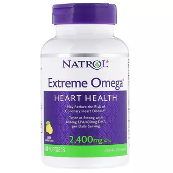 NATROL Добавка биологически активная к пище Натрол экстрим омега / Omega Extreme 2400 мг 60 капсул