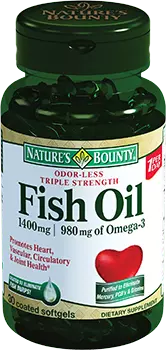 NATURE’S BOUNTY Омега-3, капсулы 980 мг № 30