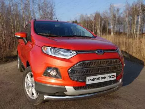 Решетка радиатора верхняя (лист) Компания ТСС FORECOSPOR14-03 Ford Ecosport 2014 - 2016