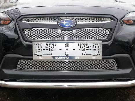Решетка радиатора верхняя (лист) Компания ТСС SUBXV17-02 Subaru XV 2017-