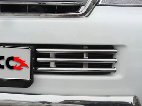 Решётка радиатора 16 мм Компания ТСС TOYLC20012-05 Toyota Land Cruiser J200 2012 - 2015