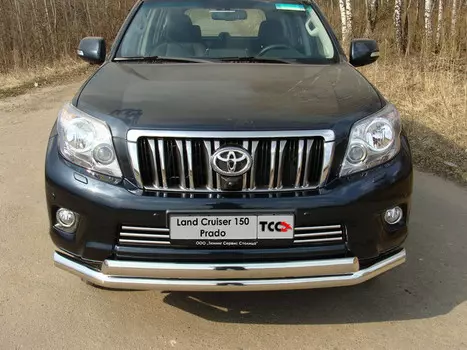 Решётка радиатора 16 мм Компания ТСС TOYLCPR150-05 Toyota Land Cruiser Prado J150 2009 - 2012