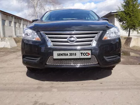 Решетка радиатора (лист) Компания ТСС NISSEN15-01 Nissan Sentra 2014 - 2016